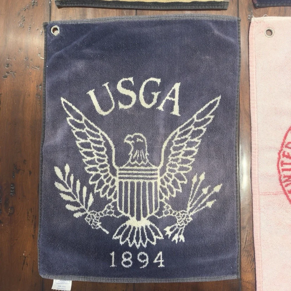 4 Vintage Golf Bag Towels United States Golf Association Member/‎ Kokopelli